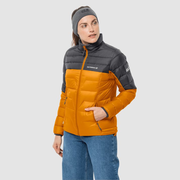 Jack Wolfskin Womens Dna Tundra Down Jacket Dark Orange 756130XJP